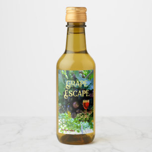 Mini Enticing Natural Wine Grapes  Wine Label