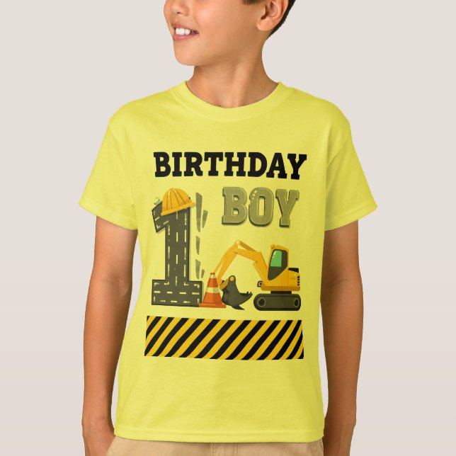 Mini Excavator Party T-Shirt (Front)