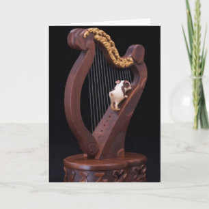 Mini Explorer Harp Greeting Card