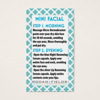 Mini Facial R +F card- Rodan + Facial Fields