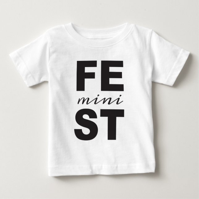 mini feminist baby T-Shirt (Front)
