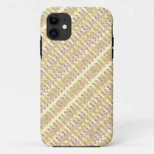 Mini Flip Flops Design (pink/yellow) iPhone 11 Case