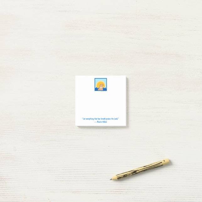 Mini Golden Dog Sunrise Waves  Post-it Notes (On Desk)