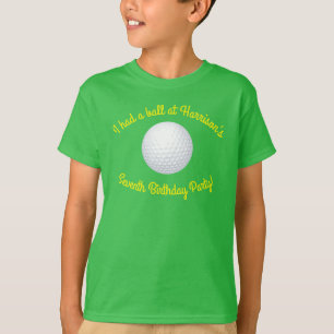 Mini Golf Balls Birthday Party Kids Sports T-Shirt