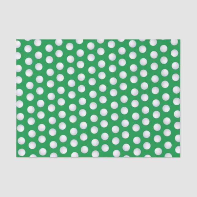 Mini Golf Balls Birthday Party Kids Sports Tissue Paper (Front)
