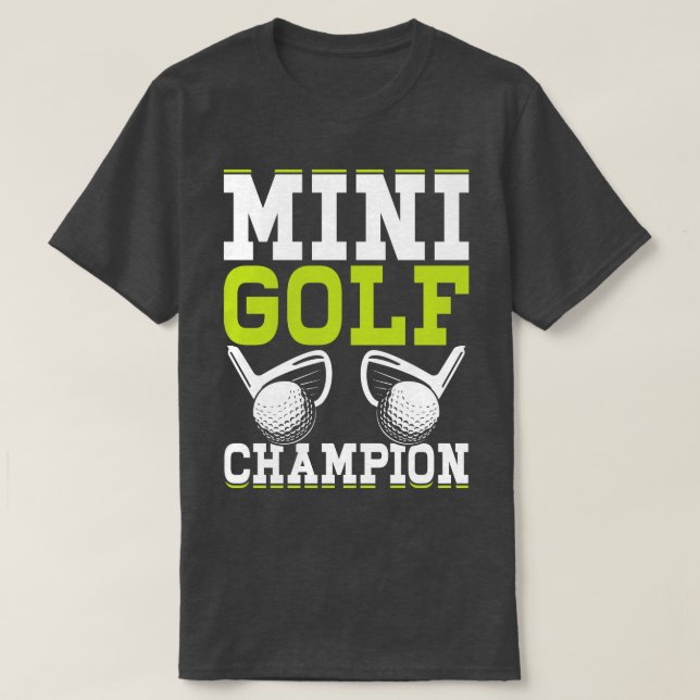 Mini Golf Champion T Shirt For Women Men 1 (Design Front)