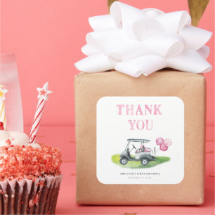 Mini Golf Gift Square Sticker