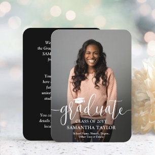 Mini Graduation Announcement Photo Invitation