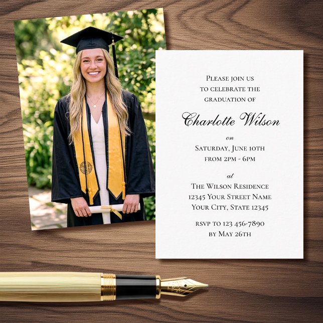 Mini Graduation Invitation Script Enclosure Card (Creator Uploaded)