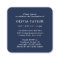 Mini Graduation Party Invitation Navy & White Card