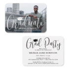 Mini Graduation Party Modern Photo Invitation Card