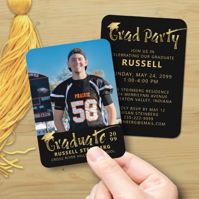 Mini Graduation Party Photo Invitation Card (Creator Uploaded)