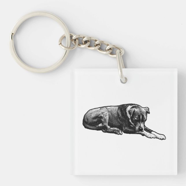 Mini Grain Dog Keychain (Front)