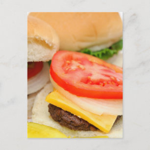 Mini Hamburgers Postcard