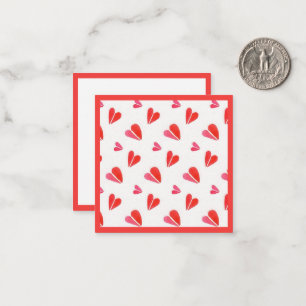 MINI HEARTS 2.5" Square Flat Card II