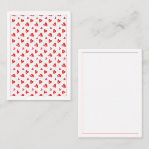 MINI HEARTS 3.5x2.5 Blank Flat Card