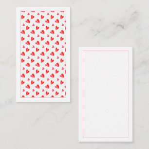 MINI HEARTS 3.5x2 Blank Flat Card