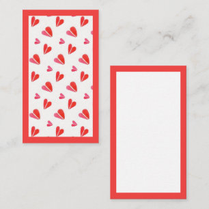 MINI HEARTS 3.5x2 Flat Card II / Vertical