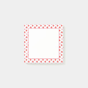 MINI HEARTS 3x3 Post It Note Pad