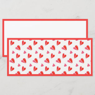 MINI HEARTS 4x9 Flat Card II / Horizontal