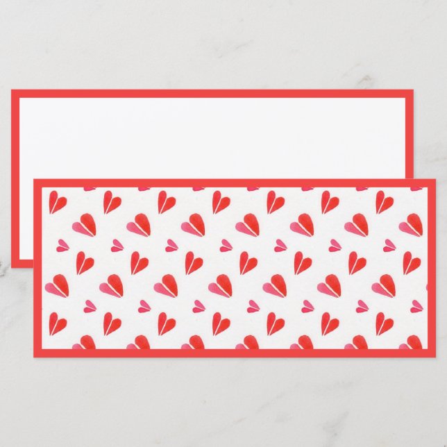 MINI HEARTS 4x9 Flat Card II / Horizontal (Front/Back)