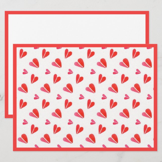 MINI HEARTS 6.5x8.75 Flat Card II / Horizontal (Front/Back)
