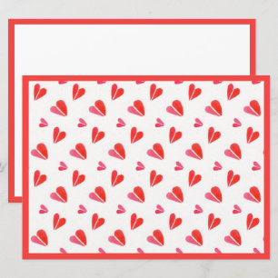MINI HEARTS 6.5x8.75 Flat Card II / Horizontal
