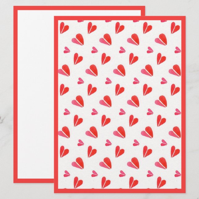 MINI HEARTS 6.5x8.75 Flat Card II / Vertical (Front/Back)