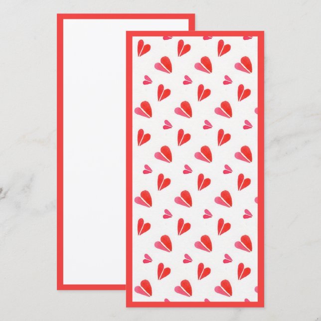 MINI HEARTS 8x4 Flat Card II / Vertical (Front/Back)