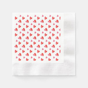 MINI HEARTS Coined Cocktail Paper Napkins