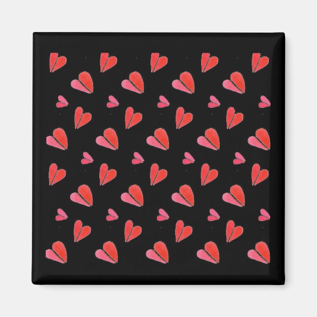 MINI HEARTS II Square Magnet (Front)