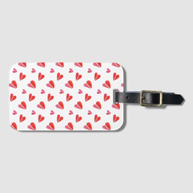 MINI HEARTS Luggage Tag (Front Horizontal)