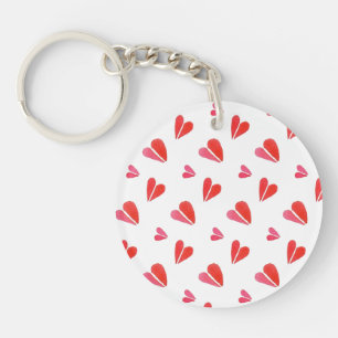 MINI HEARTS Round Acrylic Keychain