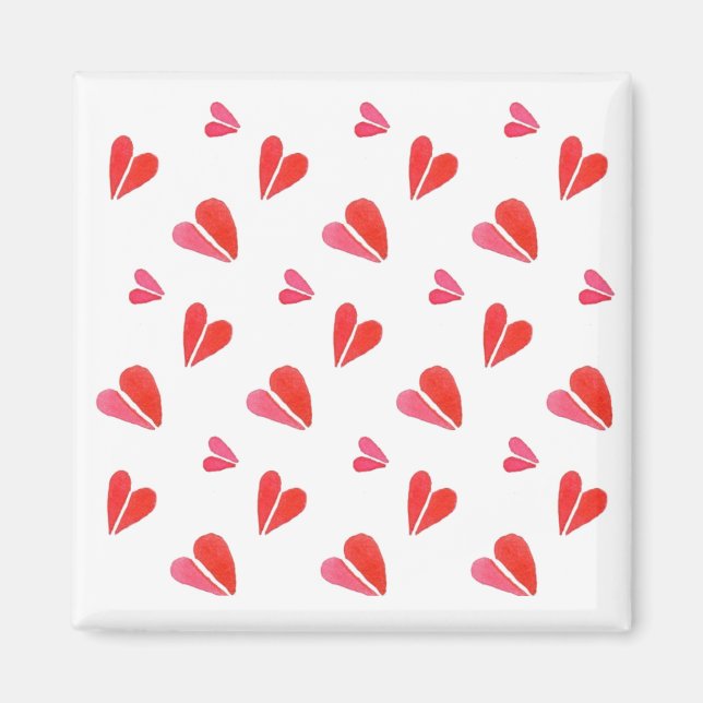 MINI HEARTS Square Magnet (Front)
