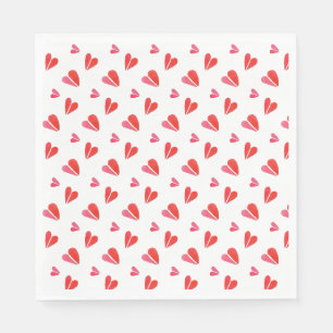 MINI HEARTS Standard Luncheon Paper Napkins