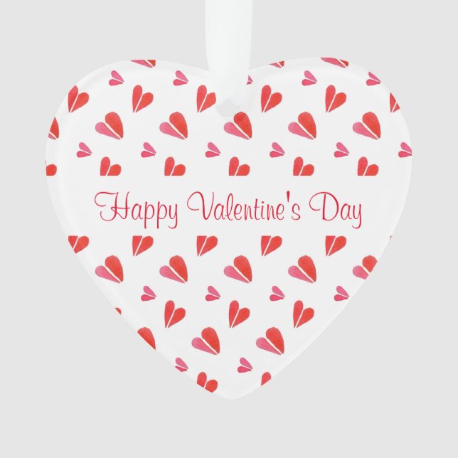 MINI HEARTS Valentine Acrylic Heart Ornament (Front)