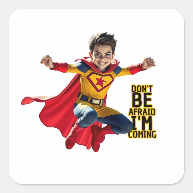 Mini Hero Mischief  Square Sticker (Front)