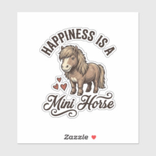 Mini Horse Vintage Engraving Cute Pony Shirt Desig