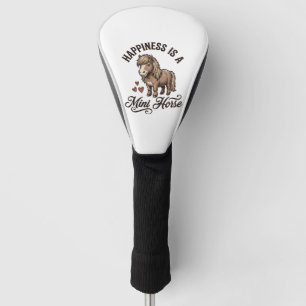 Mini Horse Vintage Engraving Cute Pony Shirt Desig Golf Head Cover