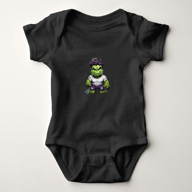 mini hulk baby bodysuit (Front)