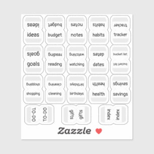 Mini Index Tabs Bujo Functional Planner Labels