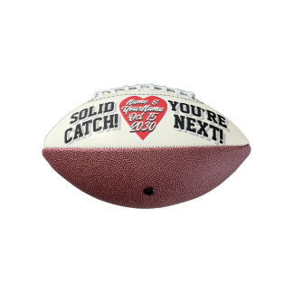 MINI -Ivory White- Alternative Garter Toss Wedding Football