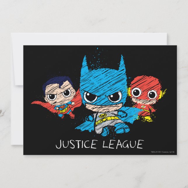 Mini Justice League Sketch (Front)