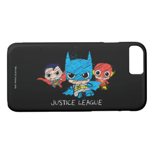 Mini Justice League Sketch Case-Mate iPhone Case