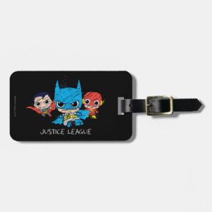 Mini Justice League Sketch Luggage Tag