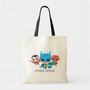 Mini Justice League Sketch Tote Bag