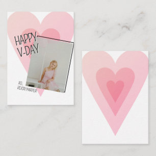 Mini Kids & Teens Heart Photo Valentine Card