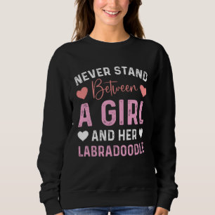 Mini Labradoodle girl dog owner Black Labradoodle Sweatshirt