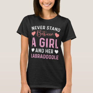 Mini Labradoodle girl dog owner Black Labradoodle T-Shirt