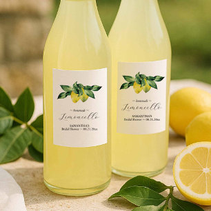 Mini Limoncello Thank You Gifts Wine Label